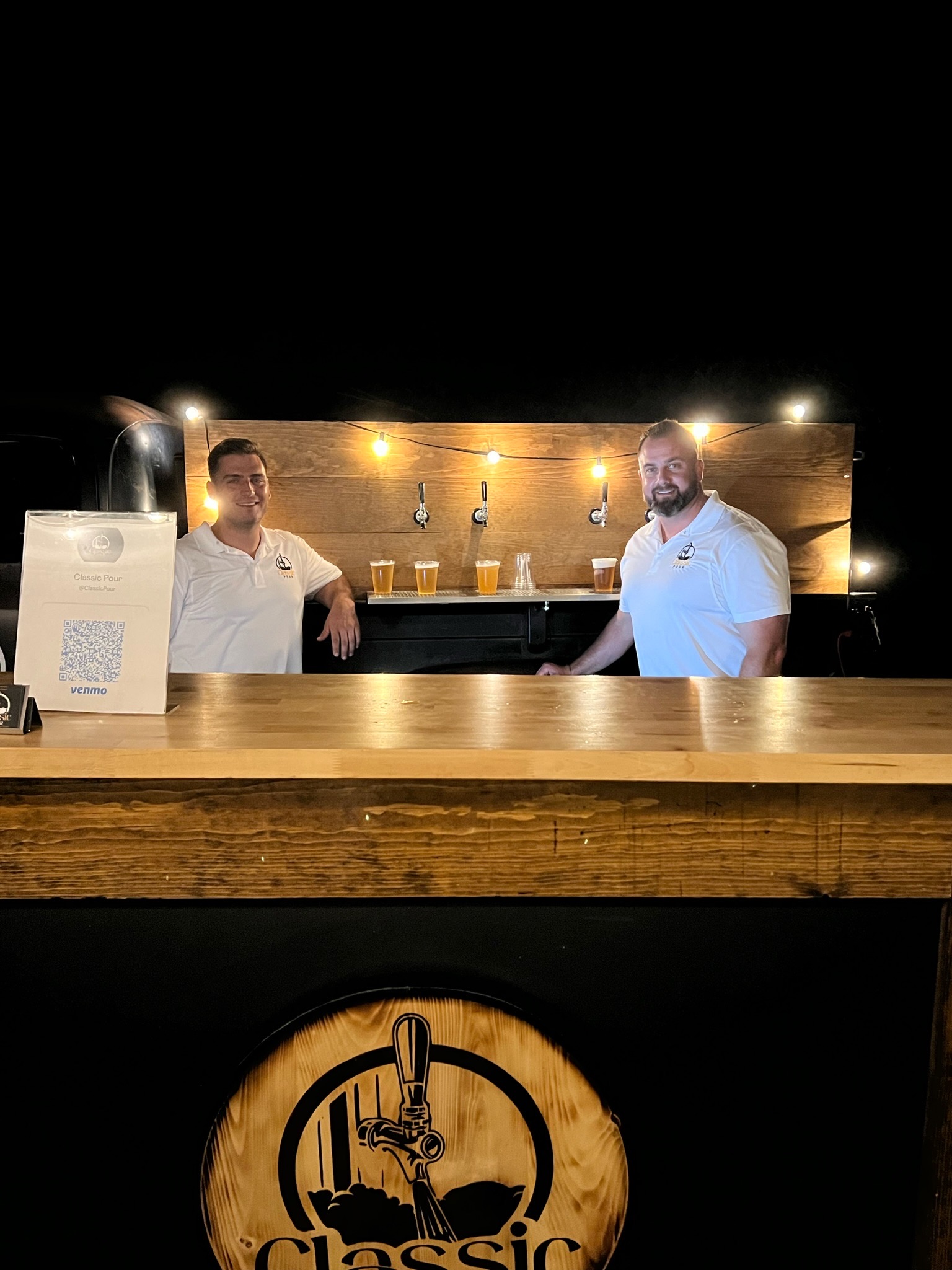 Classic Pour event service setup