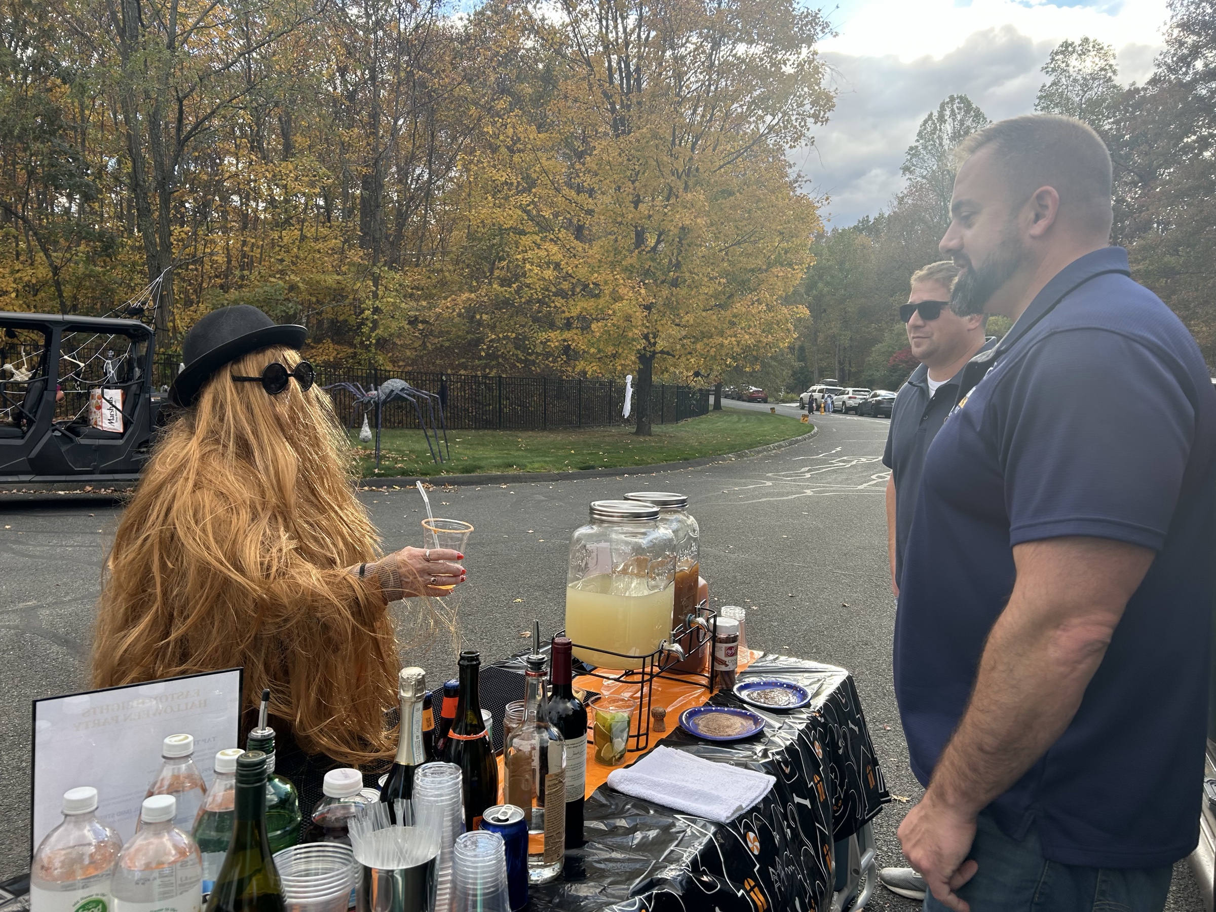 Classic Pour guests at an outdoor service setup
