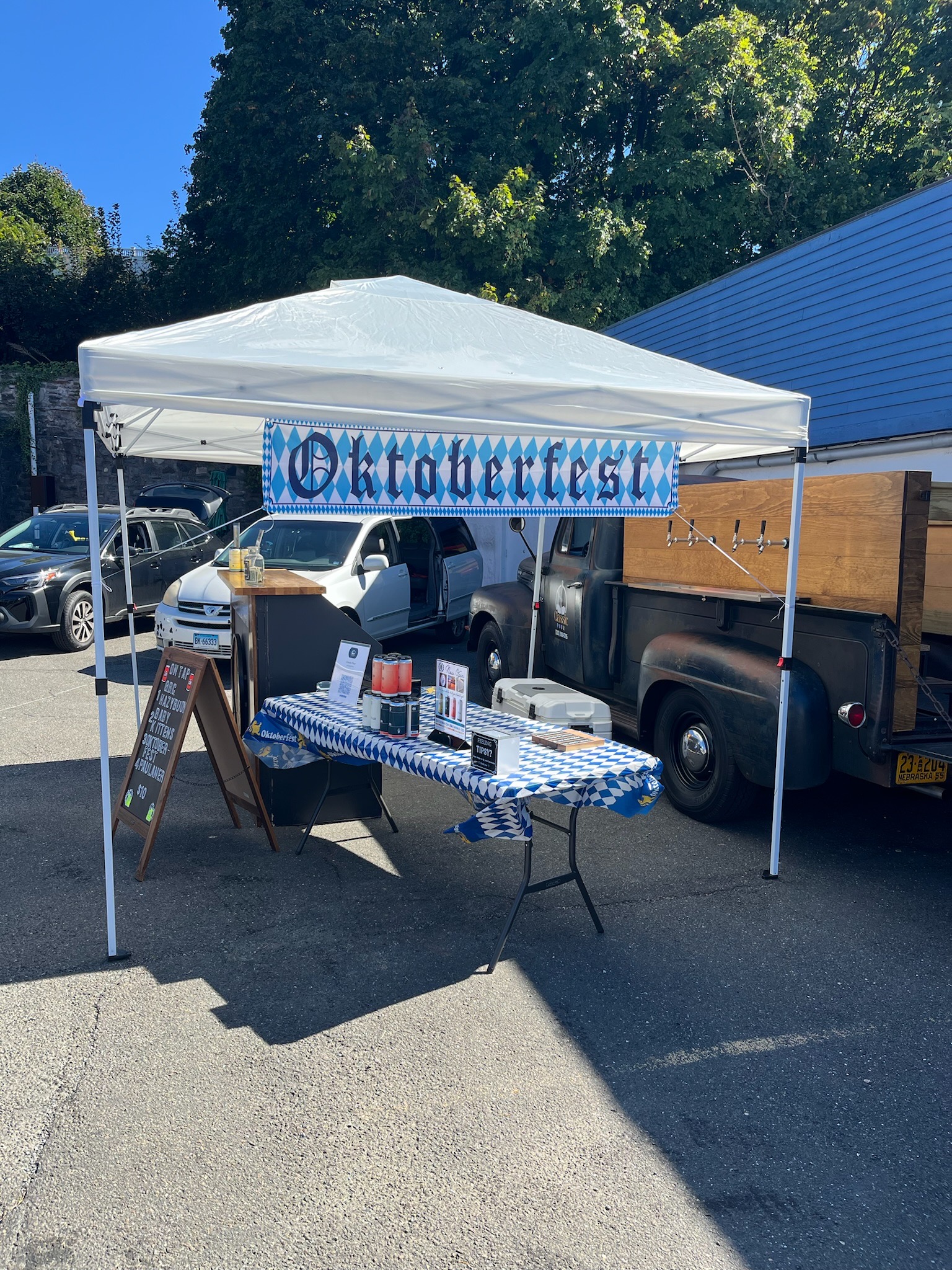 Classic Pour Oktoberfest mobile bar setup